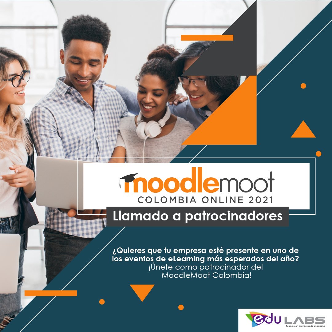 EdulabsCol's tweet photo. Alianzas, clientes potenciales, posicionamiento de marca, y a otros beneficios podrá acceder tu empresa al ser patrocinadora del MoodleMoot Colombia 2021, a realizarse los próximos 28 y 29 de octubre.
¡Contáctanos! WhatsApp +57 317 869 1247 ó comunicaciones@edu-labs.co

#MootCO21 https://t.co/4jSJAaWZbX