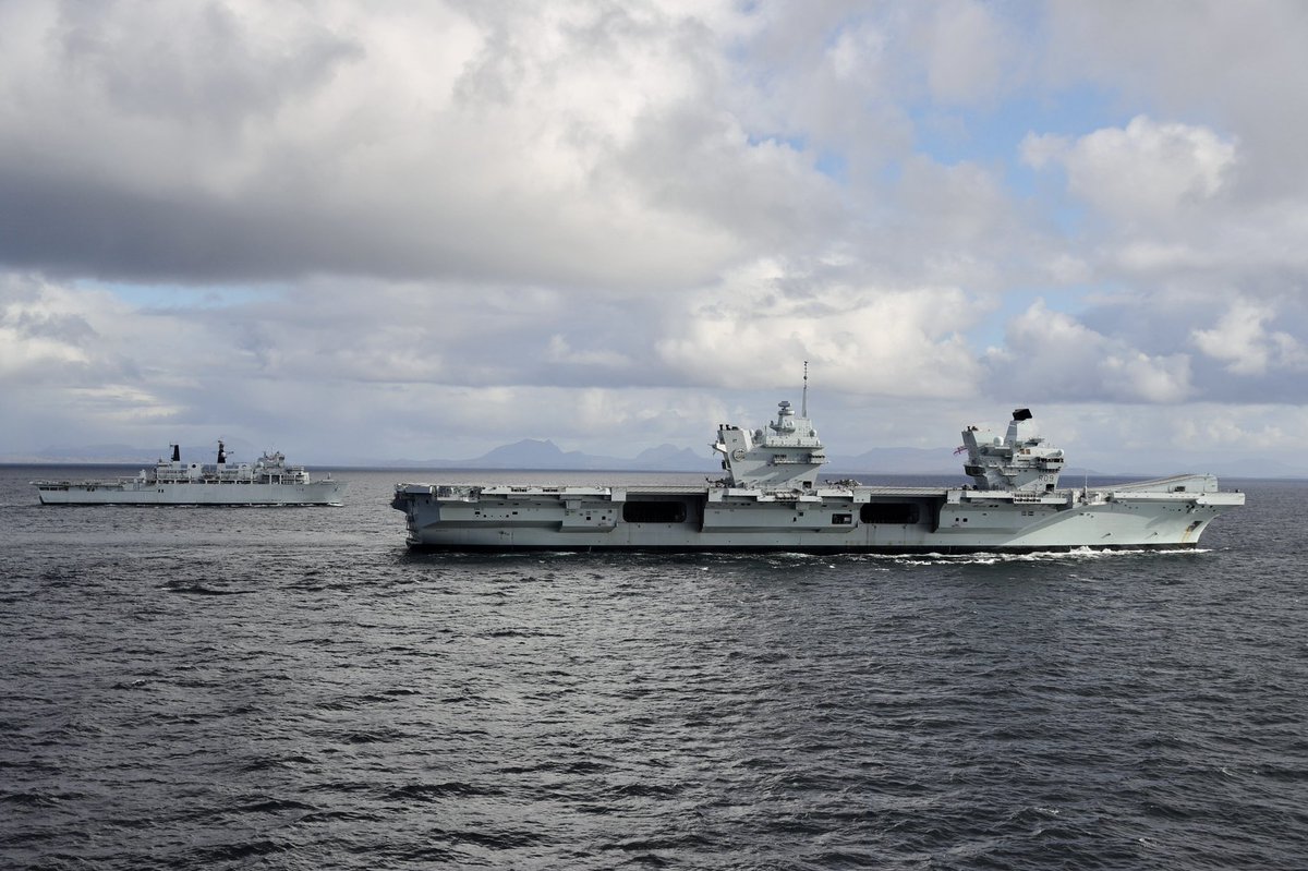 Sailing next to HMS Prince of Wales, as we’re near the end of exercise Joint Warrior. As always, it was great to be working together with NATO allies and underline 50yrs of UKNL amphibious cooperation. #wearenato #koninklijkemarine #JointWarrior #uknl