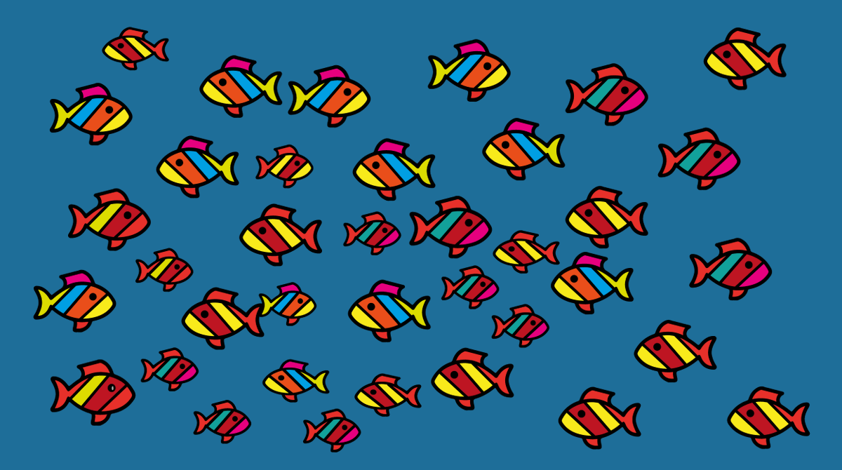 3exiteers's tweet photo. Can you find the fish that is not like the others?

#puzzle #brainteaser #rätsel #wimmelbild https://t.co/rq6UChuHRF