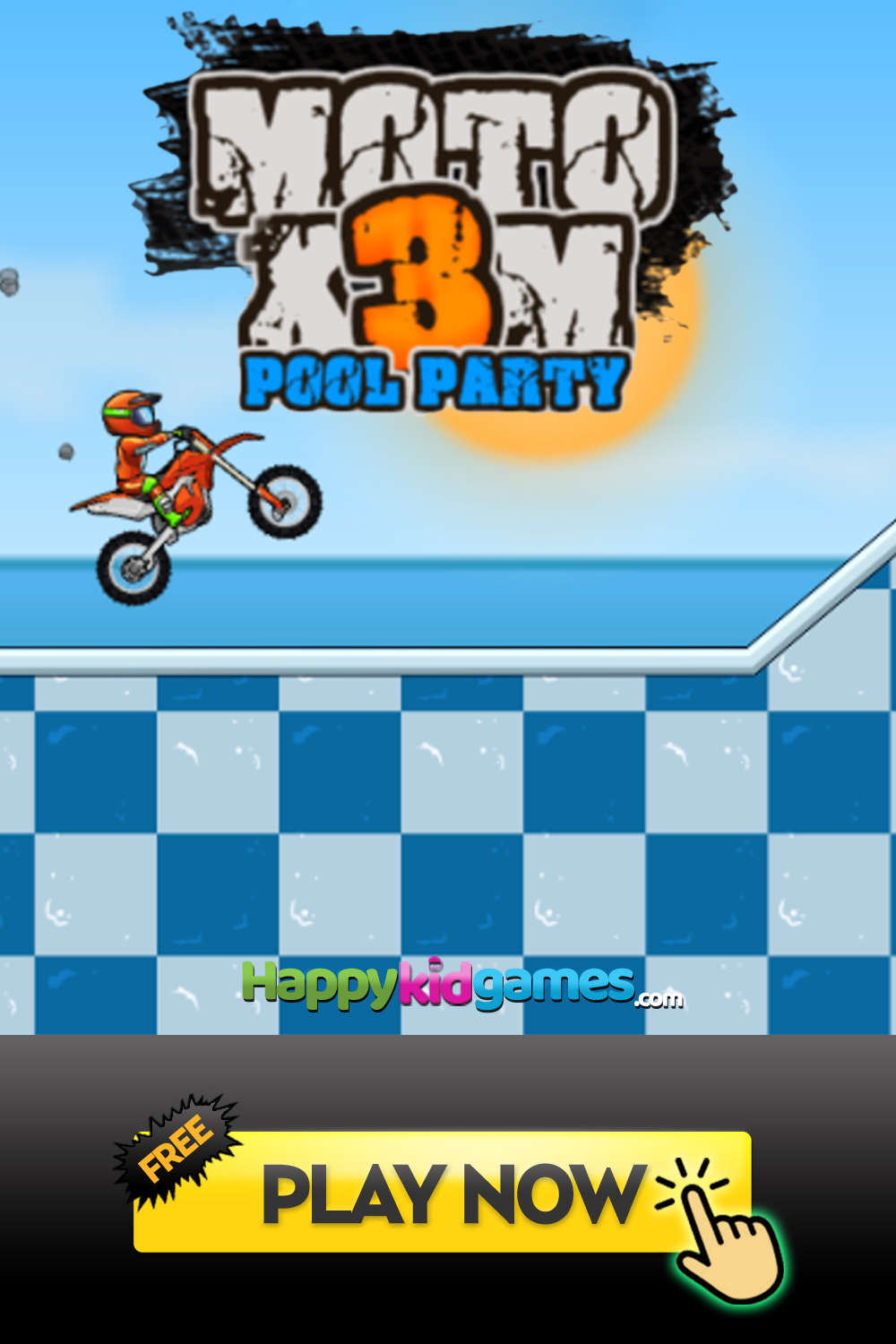 MOTO X3M: POOL PARTY jogo online gratuito em