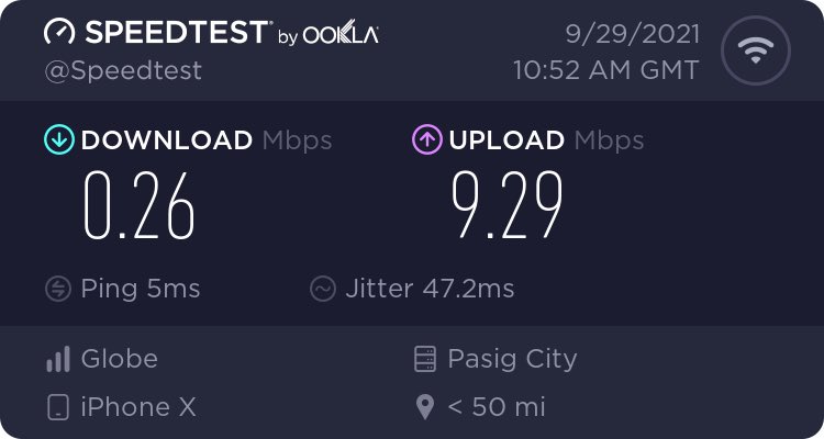 Noel_PD2's tweet image. Slow internet from #globeinternet #globeathome #nocustomerservice #globetelecom #quezoncity #35mbpsdaw