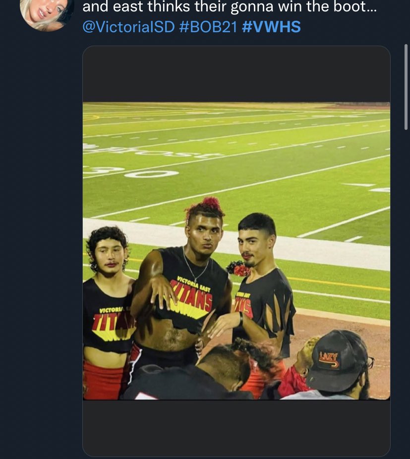 JolieShae2's tweet image. enough with the toxic masculinity babes. #BOB21 #vehs @VictoriaISD