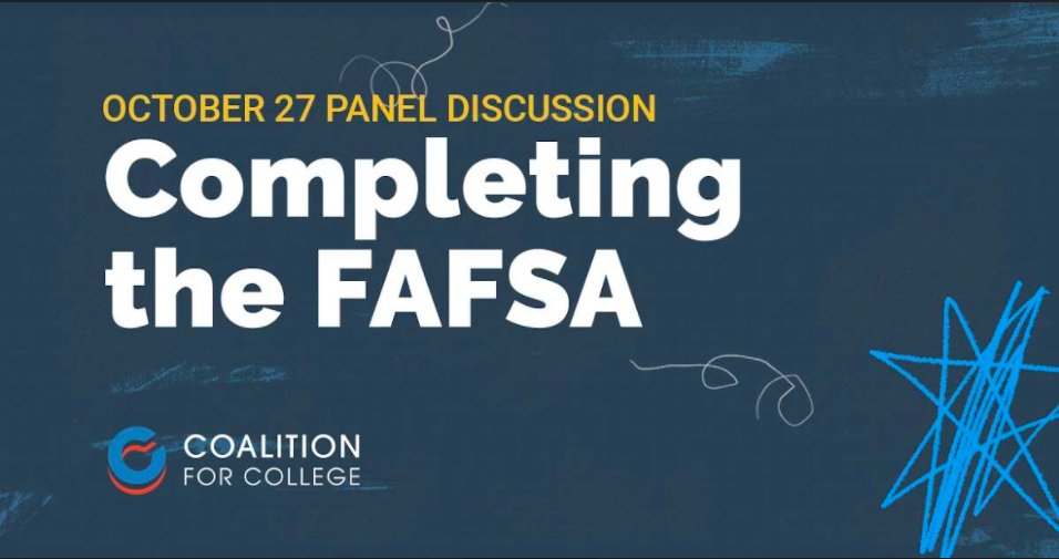 YouthBuildPCS's tweet photo. Join Coalition for College on their upcoming college panel Completing the FAFSA on October 27th! To register for the event, click on this link.https://t.co/WDSZsSCJ4F https://t.co/f4YUjSNO3U