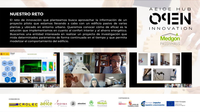 ClusterAeice's tweet photo. ✔️ @medgon_passiv buscan aprovechar la #información de un #ProyectoPiloto que están llevando a cabo con un #edificio pasivo de varias plantas y ubicado en #entornourbano 🏙️
#Solucionadores @CIEMAT_OPI @unav @idvia2020 @ienergia @epsUBU #MHS de @FundacionSMLRPH
@jcyl #FEDER https://t.co/jy0V0mkzx8