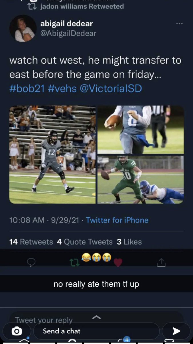 bob21_kinsley's tweet image. LOL so foul @VictoriaISD #BOB21 #VWHS