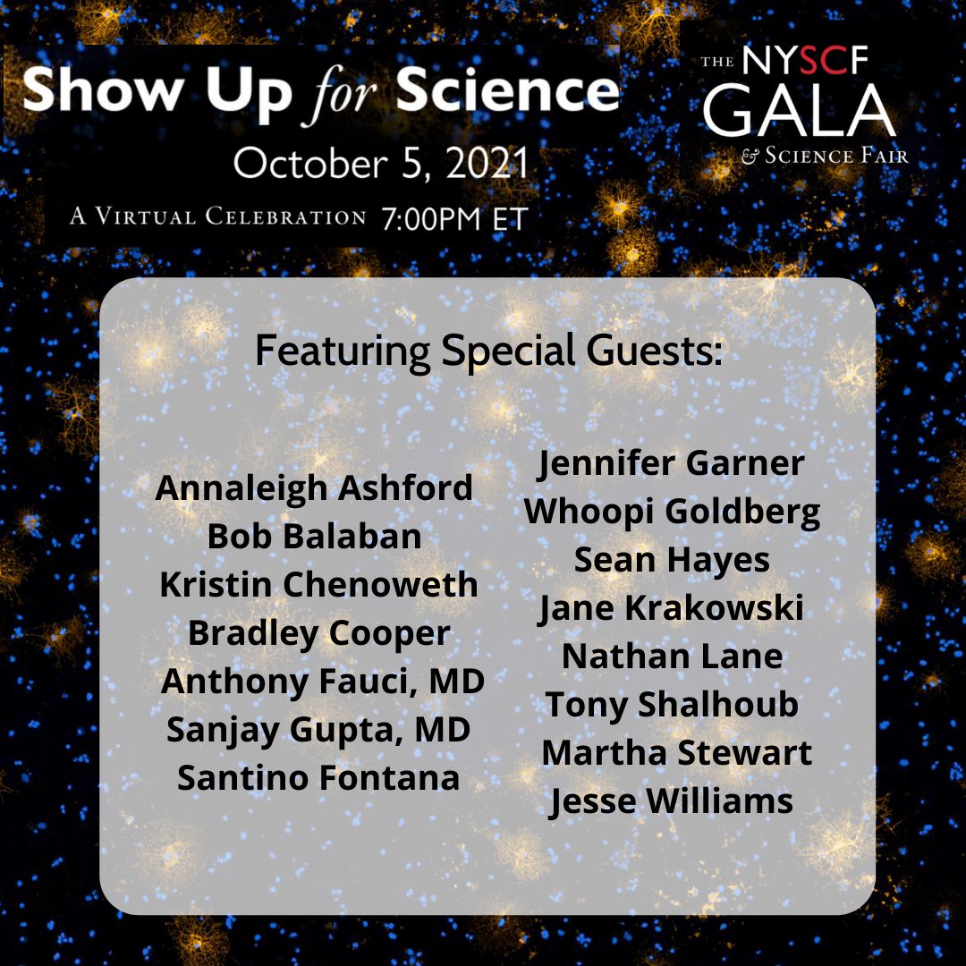 nyscf's tweet photo. Join our special guests to learn more about #NYSCF’s cutting-edge #stemcellresearch – from finding new treatments for #cancers to better understanding #Alzheimers &amp; #Parkinsons. Learn more when you #ShowUpforScience on October 5! Register here: https://t.co/fLxXPilUBj https://t.co/o9eykr81i4