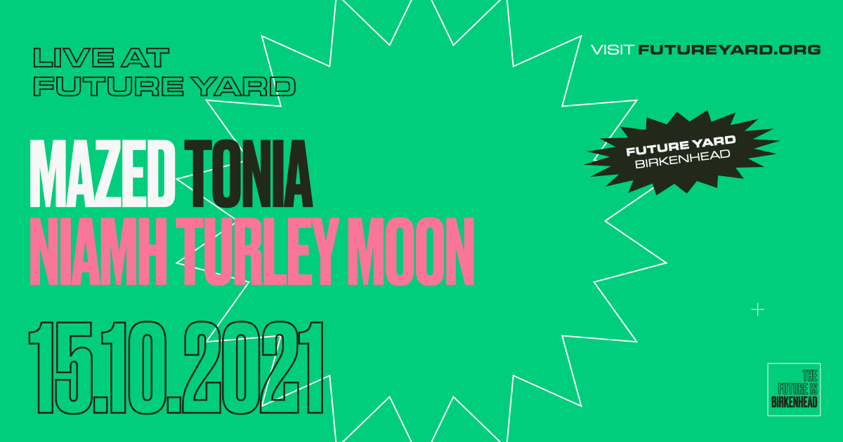 We're happy to announce the return of Live at Future Yard, with an evening celebrating the best local talent. This time we have the dramatic electro-pop of MAZED, the jazz-influenced grooves of <a href="/heyitstonez/">tonia</a> and the soulful sounds of <a href="/MoonNiamhturley/">Niamh Turley Moon</a>.
⇨ bit.ly/lafyoct