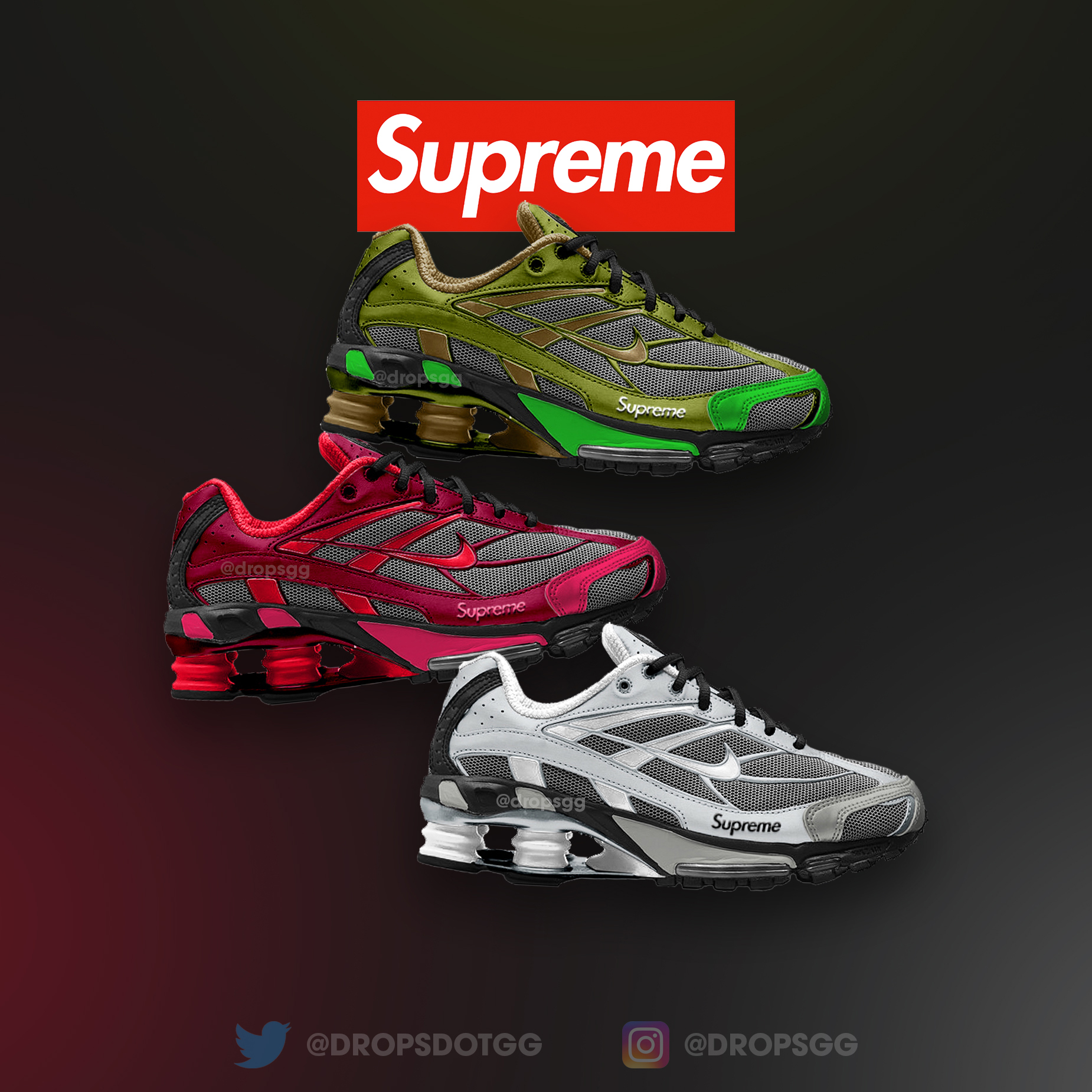 X 上的Supreme Drops：「Supreme x Nike is expected to release a