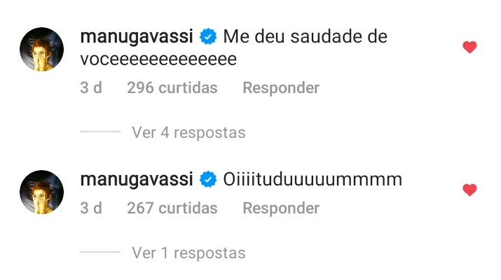 PortalBruvassi's tweet photo. @BruMarquezine a @manugavassi mandou avisar que está com saudades e nós tbm. #Bruvassi💛 https://t.co/7HnGRtFJfg