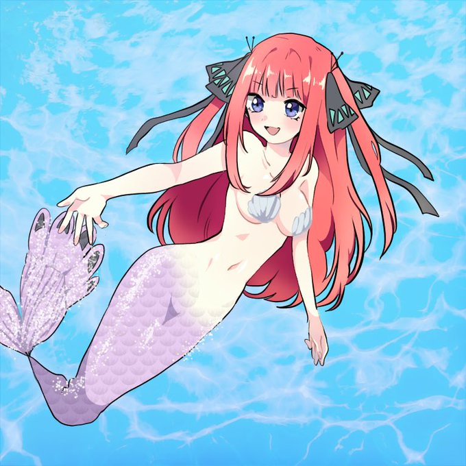 はなさんがTwitterに投稿した中野二乃(五等分の花嫁)のイラスト。