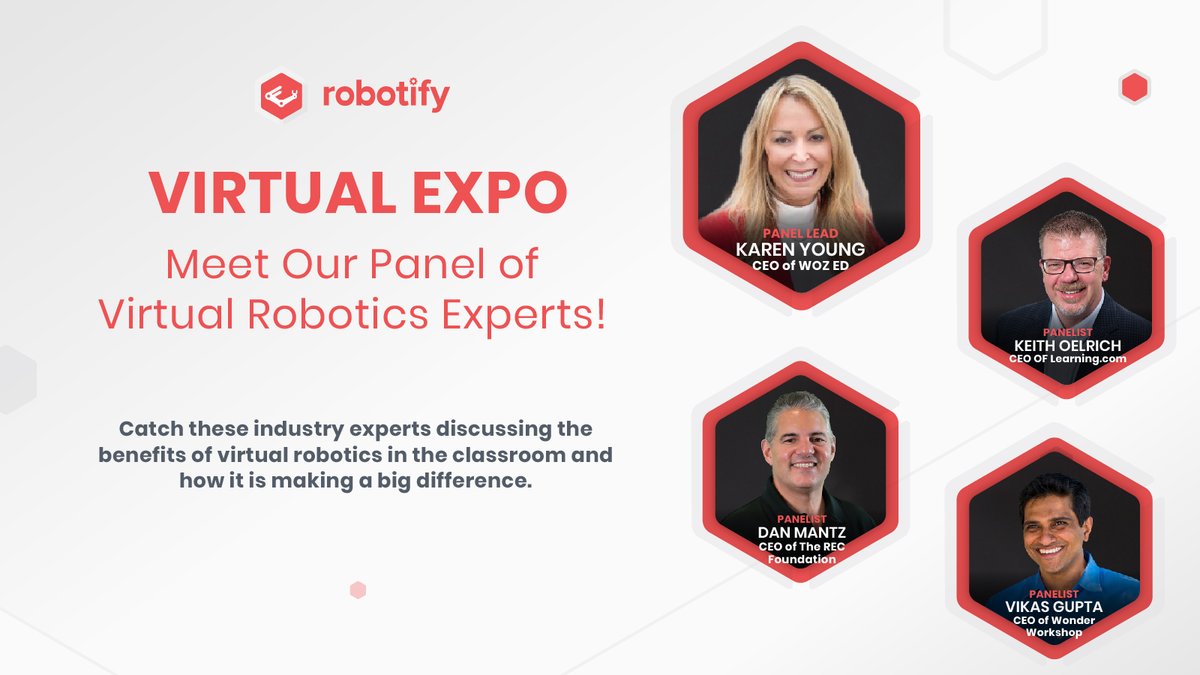 Robotify Labs The Robotify Virtual Expo takes off October 14th. Get your free ticket here ti.to/robotify/robot…