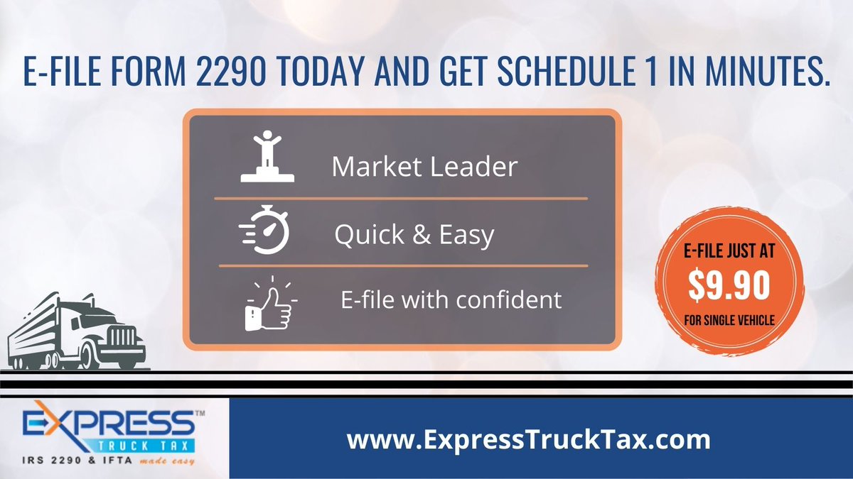 hvut550's tweet photo. ATTENTION!!!

If your truck has August as the FUM, Form 2290 is due on Sep 30, 2021. 

Form 2290 filing can be stressful! but you don't need to worry. 
https://t.co/Eq6aIb9AKB is here to make your Form2290 Filing simpler than ever and you can renew your schedule 1 in minutes. https://t.co/vQ8Dh0DPq8