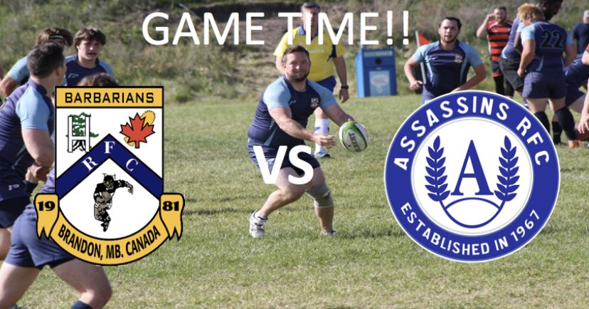 GAME DAYYYY!! This Saturday in Brandon @ John Reilly Fields!! Kick off starts at 12pm come on down to support your Barbarians!!!