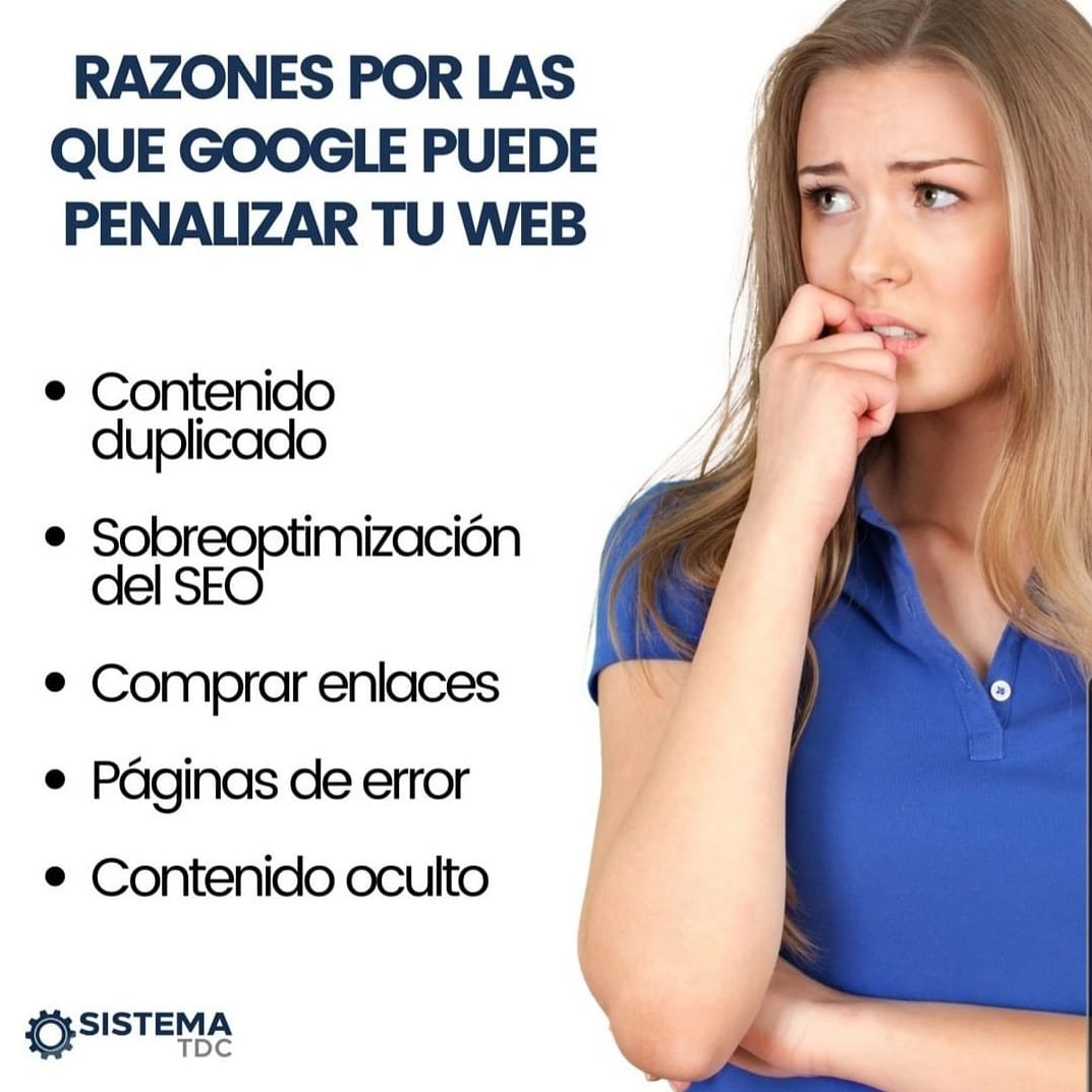 MiPrimerEmpren2's tweet photo. 🔥Razones por las que Google puede penalizar tu Web. https://t.co/b5yTyStBwW