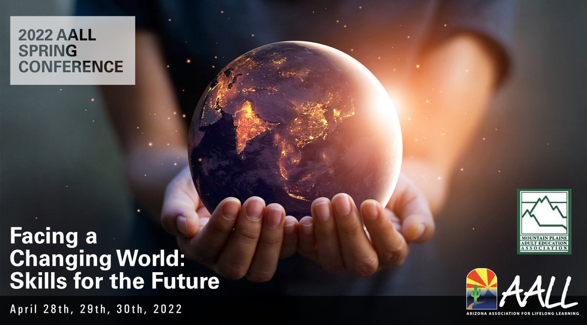 Save the Date📆! 

2022 #MPAEA and #AALL Spring Conference
April 28-30, 2022

#AdultEdu