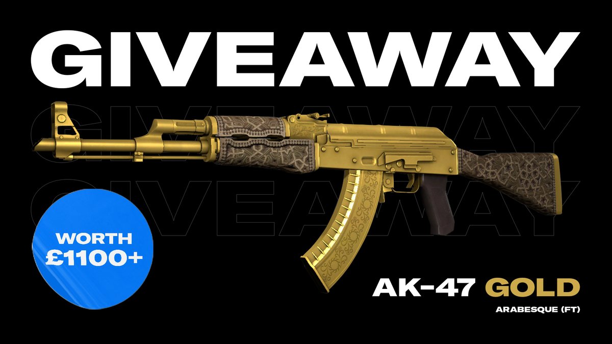 TeamEndpoint's tweet image. In celebration of #IEM we are doing a HUGE giveaway

WIN THE SUPER RARE 𝗔𝗞𝟰𝟳 | 𝗚𝗢𝗟𝗗 𝗔𝗥𝗔𝗕𝗘𝗦𝗤𝗨𝗘 (𝗙𝗧)
Worth £1100+ 🤑

Enter: gleam.io/F89db/ak47-gol…
Ends 13/10 at Midnight