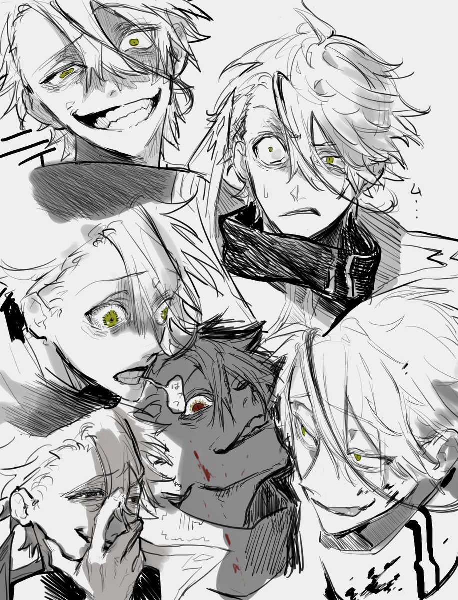 うごメモ時代、既にキレイな絵描く人が沢山いたので、ニチャニチャした顔描くことで下手を誤魔化してました。 