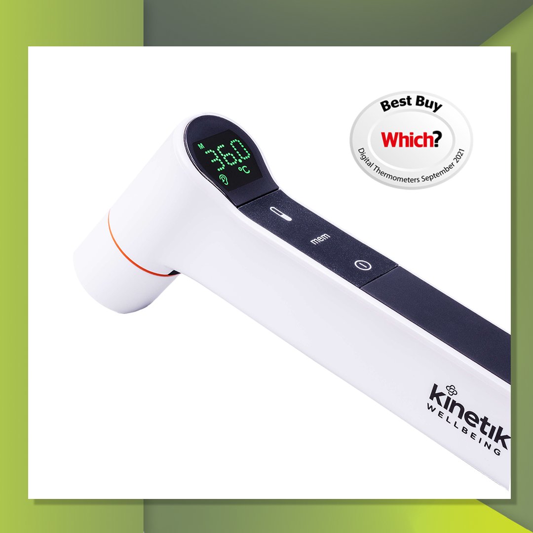 We're proud to announce that the Kinetik Wellbeing Ear &amp; Forehead Thermometer achieved a Which? Best Buy.

We'd like to give a massive shout out to the development team who have produced a stunning, reliable product that is now setting new industry standards within thermometry.