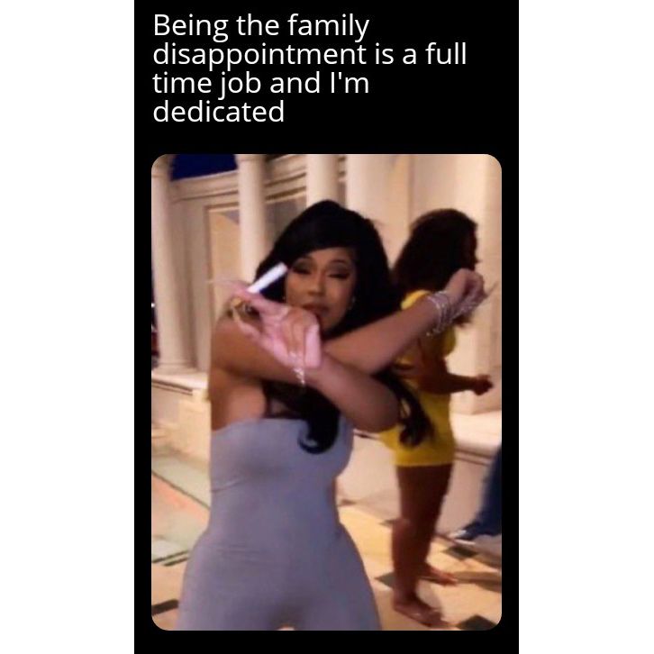 MemeGZomboDroid's tweet photo. By existing I make all my family members feel better about themselves. #FamilyMeeting #familygathering #familydisappointment https://t.co/0GUDOxXQQN