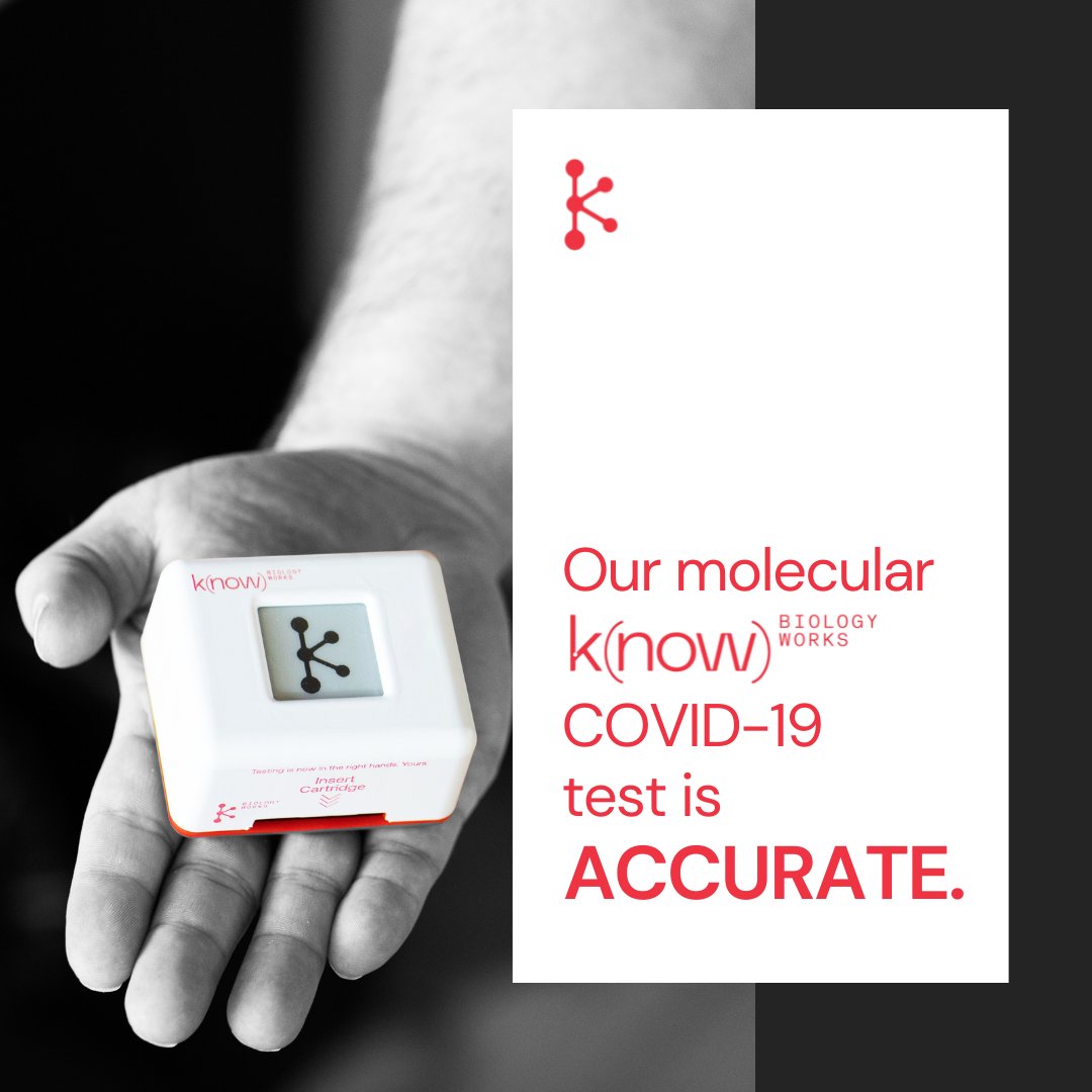 BiologyWorks's tweet photo. A lab quality test in the palm of your hand, our test is able to detect even low levels of COVID-19 infection. Live with certainty.
#BiologyWorks #covid19 #coronavirus #biotech #innovation #startup #healthcare https://t.co/QzHoDCpZbG