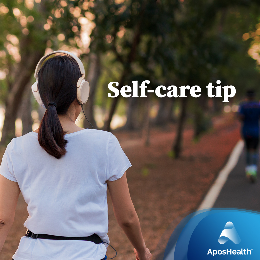 AposHealthUS's tweet photo. Double up on self-care. Listen to a health-related podcast while doing your daily AposHealth therapy. Motivate other users and tell us your favorite podcast. https://t.co/Zn1x38FeFr