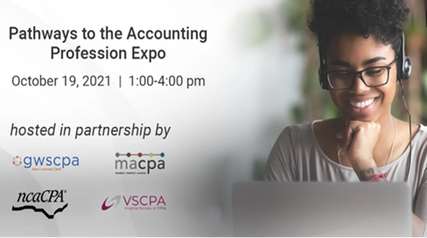 RobertBroomeNC's tweet photo. If you want to learn more about the many career paths available in #Accounting, check out the "Pathways to the Accounting Profession Expo" on 10/19, hosted by @NCACPA @TheGWSCPA @MACPA &amp; @VSCPANews. Registration is FREE at https://t.co/nLYocNoxSK https://t.co/EaCA0FY3Iz