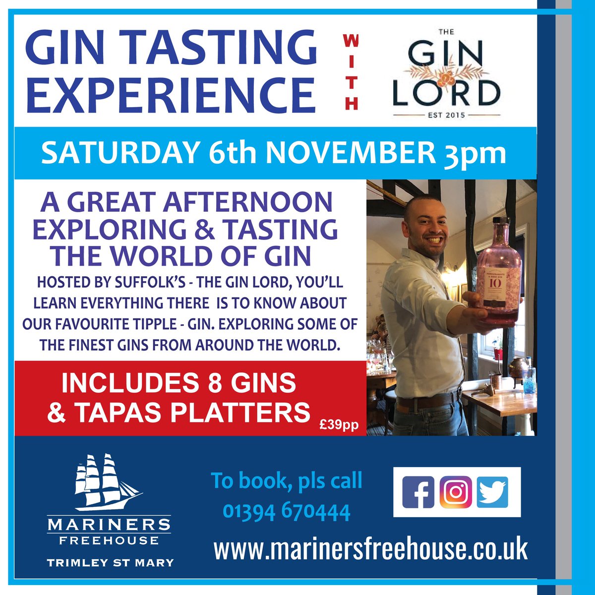 #theginlord #ginlord #gintasting #trimley #suffolkpub