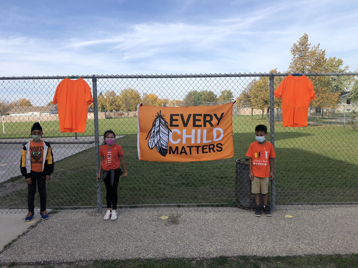 PrairieRoseWSD's tweet photo. Orange shirt day at Prairie Rose school. A day to acknowledge, learn and reflect! https://t.co/uSp54KSV1d