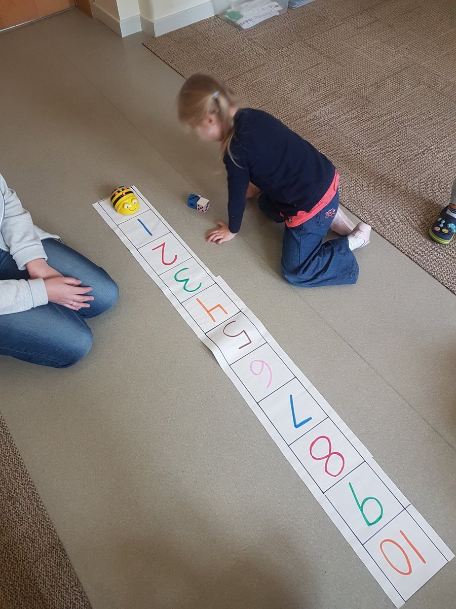 WindsorIan's tweet photo. Today students practiced their addition skills with the help of a Bee Bot. https://t.co/P6YW4BaZch