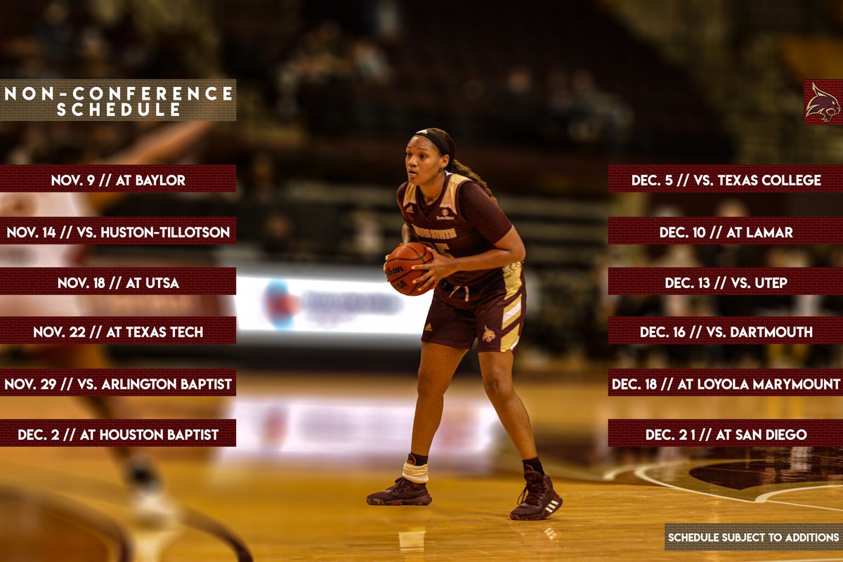 TXStateWBB's tweet photo. The season can't get here fast enough. 🔜

#EatEmUp🐾 https://t.co/W5kBFgqJQF