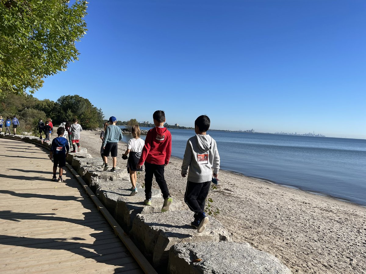 MrsNFarenick's tweet photo. Today we did our Terry Fox Walk through the @owenwood community. We stopped at Rattray Marsh and the beach to choose our truth stones that will be prepared for our reconciliation garden. https://t.co/WcNVfKUjw1