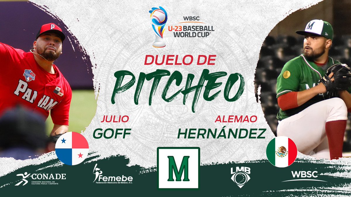 ¡Vamos #NovenaMéxico ⚾️🇲🇽!

Primer juego de la Súper Ronda:

👊 Panamá 🇵🇦🆚🇲🇽 México
🏟 Estadio Sonora
🌇 Hermosillo, Sonora
🏆 Copa del Mundo Sub-23
📅 29 de septiembre de 2021
⏱ 19:30 (PST) / 21:30 (CST)
📺 <a href="/TVCDeportes/">TVC Deportes</a> (315 <a href="/Megacable/">Megacable</a> / 575 <a href="/totalplaymx/">Totalplay</a>)

#U23WorldCup