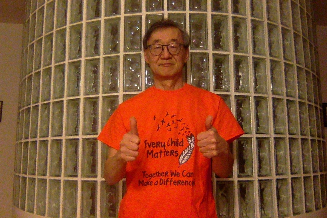 "I wear orange in support of racial equity" - Dr. Dennis Kunimoto, vice-dean faculty affairs #OrangeShirtDay2021