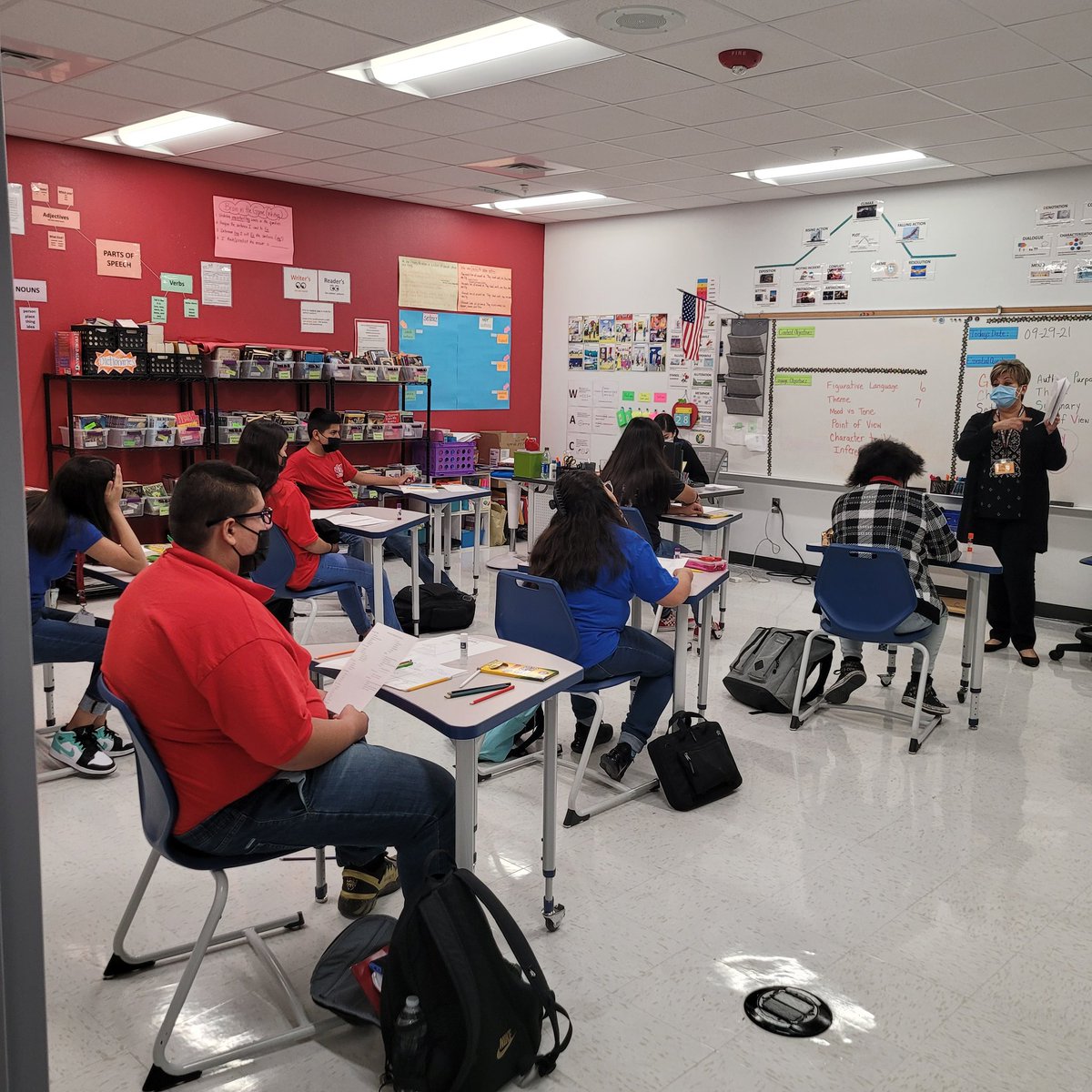 PJohnson_BAMS's tweet image. Early morning tutoring with Ms. Gonzalez and Mrs. Bowles...Breakfast Club students reviewing elements of plot and linear equations. #interventionsforall