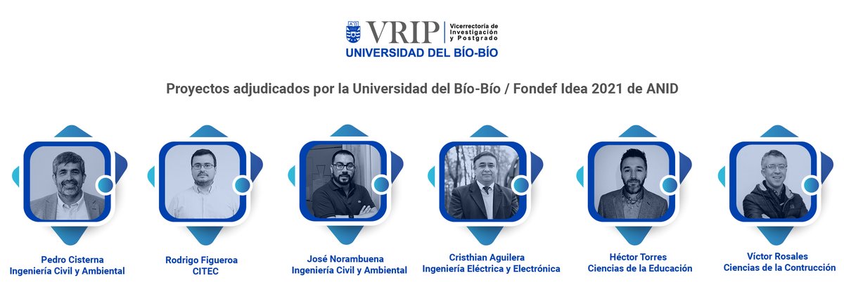 vripubb's tweet photo. Investigadores UBB vinculados a tres facultades son los nuevos ganadores del Concurso Fondef IDeA 2021, con seis adjudicaciones, dos asociativas, con apoyo institucional de la Dirección de Innovación de la Vicerrectoría de Investigación y Postgrado, VRIP.
https://t.co/KjMFmq9uH8 https://t.co/Fitdn7O2ma