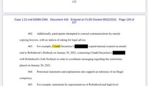 unusual_whales's tweet photo. 🚨BREAKING🚨
In the leaked Robinhood documents, there is an implied meeting between Robinhood Counsel and Citadel on Jan 28.
This is regarding restricting the sale of $AMC & $GME.
Citadel said on Twitter they did not meet on Jan 27th. Other days, they do not comment on. https://t.co/mGPWfbq8Ps
