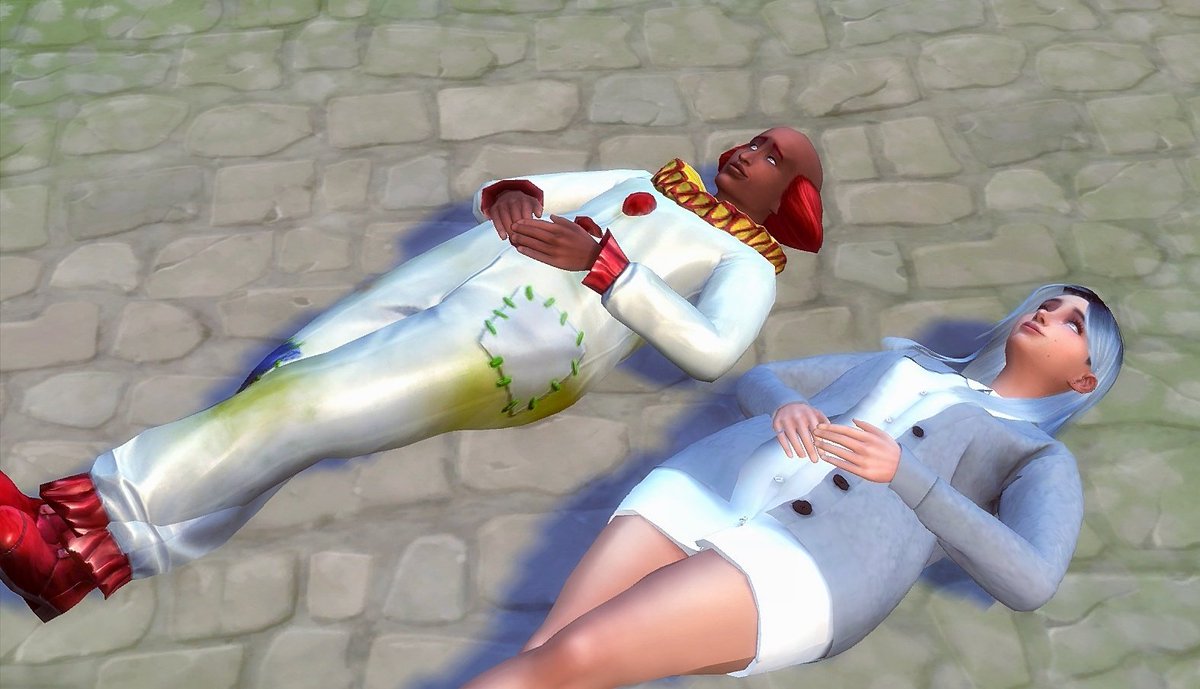 SimsLolo's tweet photo. Camille bought a very interesting painting and got to meet a very interesting sad clown?
How is she supposed to flirt with him tho 😭

#ts4 #TheSims4 #theoccultbabychallenge https://t.co/AZDl2rpwO4