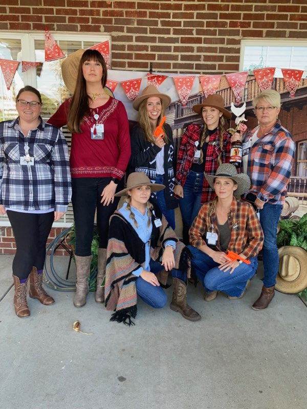 CoveredBridgeHC's tweet photo. "Getty Up Cowboy"  Our residnets enjoyed some fun Wild West style at our campus retreat. https://t.co/pCXnatFQME