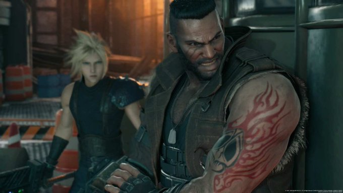 LargeOTD's tweet photo. Today's large character of the day is Barret Wallace from Final Fantasy 7 !

Requested by @CheeseyMcGeesey https://t.co/WIjVUtmiAi
