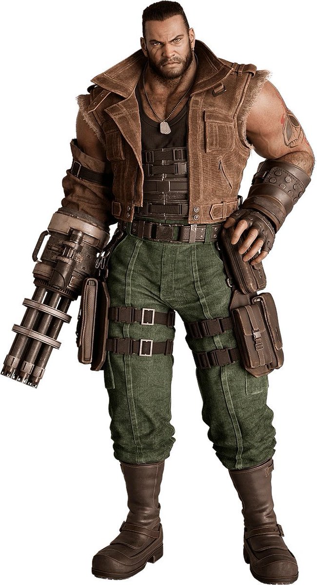 LargeOTD's tweet photo. Today's large character of the day is Barret Wallace from Final Fantasy 7 !

Requested by @CheeseyMcGeesey https://t.co/WIjVUtmiAi