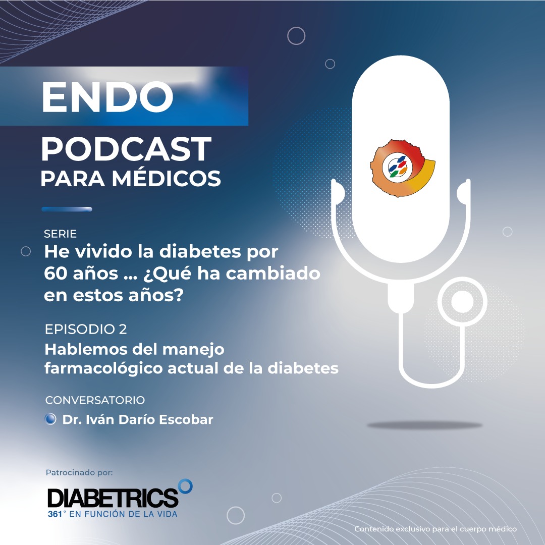 ENDOCRINO_COL's tweet photo. ENDO.PODCAST. En este segundo episodio abordamos el tema: Hablemos del manejo farmacológico actual de la diabetes, con el Dr. Iván Darío Escobar.
Encuéntrenos en Spotify: https://t.co/VK91bTYi65 https://t.co/UsWeE3USzq