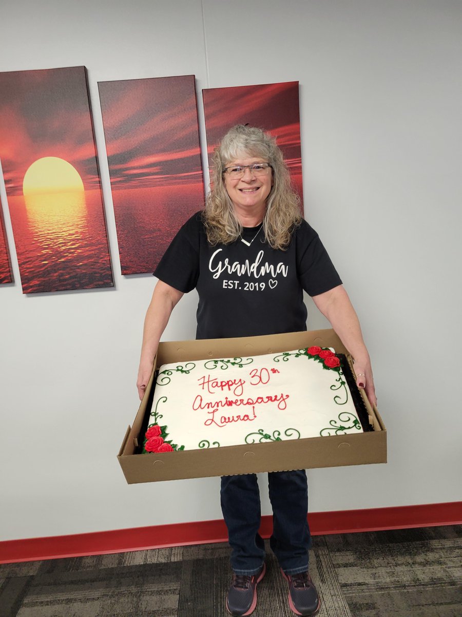 WurthElectronic's tweet photo. Happy Service Anniversary, Laura! Congratulations on 30 amazing years with us. #WurthElektronik #Midcom #happyanniversary https://t.co/8t5sLD3TD2