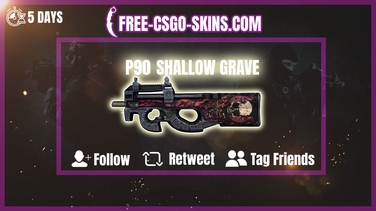 fcsgos's tweet photo. #CSGO #CSGOGiveaway #Giveaways #freecsgoskins 

#FCSGOS #FREE Skin giveaway

👉To enter :

✅Explore our FREE codes https://t.co/LOWikwyhoL
✅Follow @fcsgos
✅Like + Retweet 
✅Tag 2 friends

🎟️BONUS : Redeem any code➡️https://t.co/LOWikwyhoL

Giveaway winner in 5 days. #GoodLuck https://t.co/ndt3kJ1RnS