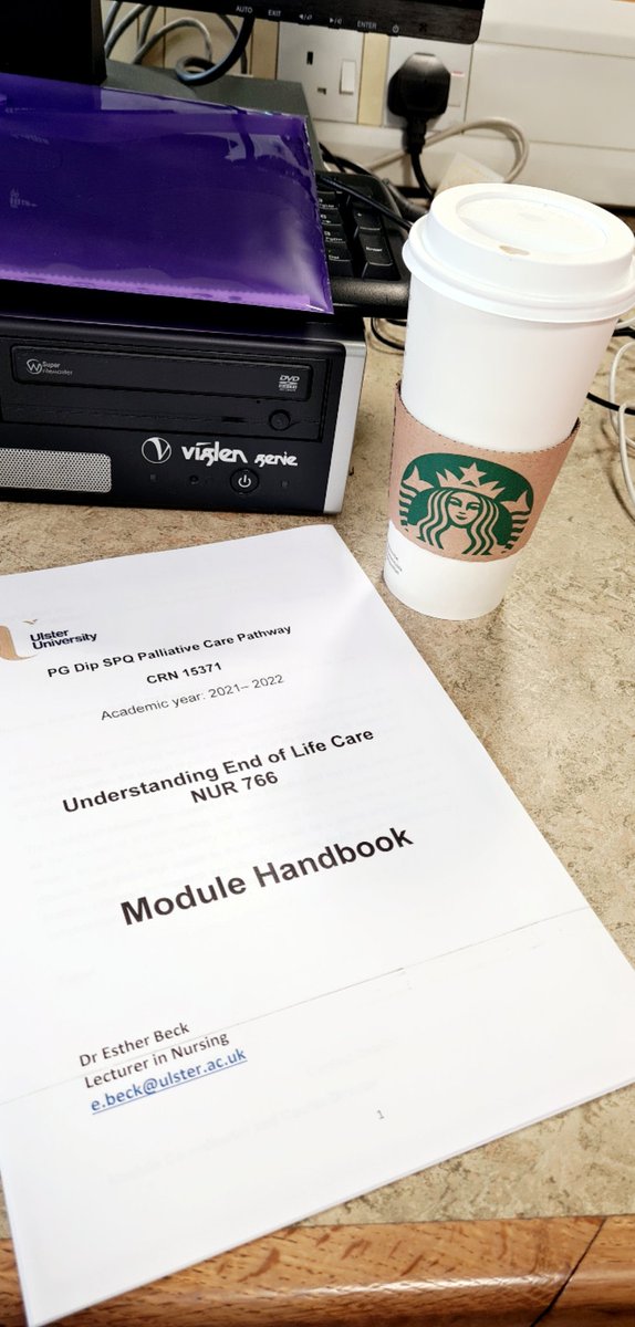 Day one done - hoping its normal to be both nervous and excited about being back to uni! 
#UlsterNurse #specialistpractice #specialistnurse #PalliativeCare #nurselife #acoffeeaday