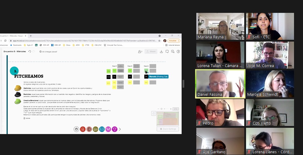 ClusterCba's tweet photo. Cada participante #Pitchea sobre la experiencia en relación al mundo de los datos en su empresa #CTDE2021 mientras que sus compañeros van tomando diferentes roles para dar feedback 🙌🏻🙌🏻
.
#Colaboración #Aprendizaje #equipo #TransformaciónDigital https://t.co/d3SbhD9mcN