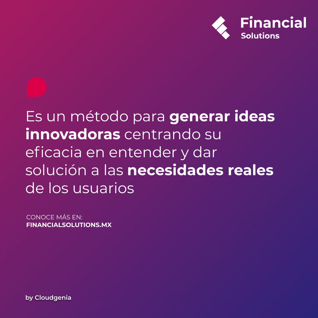 fin_sol_'s tweet photo. Si estás buscando un método para generar ideas innovadoras, centrar tu desarrollo en las necesidades del usuario y unir aún más a tu equipo, te presentamos el #DesignThinking 👀 👉🏼
#FSTeam #FinancialSolutions https://t.co/qrnjSXJX4y