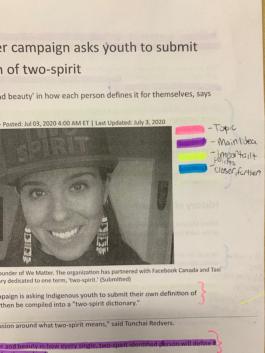 missweir123's tweet photo. Our annotations & jot notes are improving day by day. Alternative option to annotate on a laptop using Kami, which syncs to Google Drive. #NBE3U #LearningStyles #LGBTQ2+ #InTheNews #RelevantTopics https://t.co/JOrrasbXNf