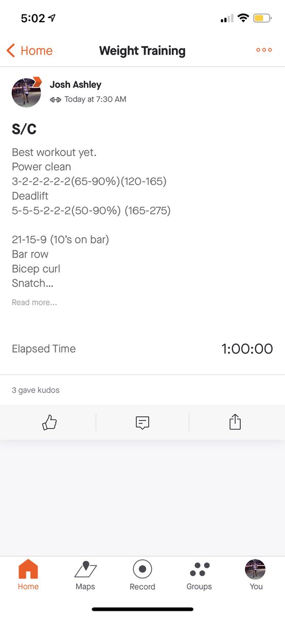 joshashley23's tweet photo. Got a really good day of work in today starting out the morning with a great first period lift thanks to @704ragingbull. Practice got in 4xMile feeling very ready for this #Wendys meet on Saturday! Seeded 35 but watch out I’m coming home with that top 24 medal‼️
#bullspeed 🤟 https://t.co/B6CY2EOTgK