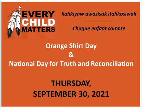 RegPublicSchool's tweet photo. All Regina Public schools will be participating in Orange Shirt Day and the National Day for Truth and Reconciliation on September 30, 2021. Learn more here and see how you can participate in events in #yqr. https://t.co/8d12FW8Tlk https://t.co/1z7ixbpcr9