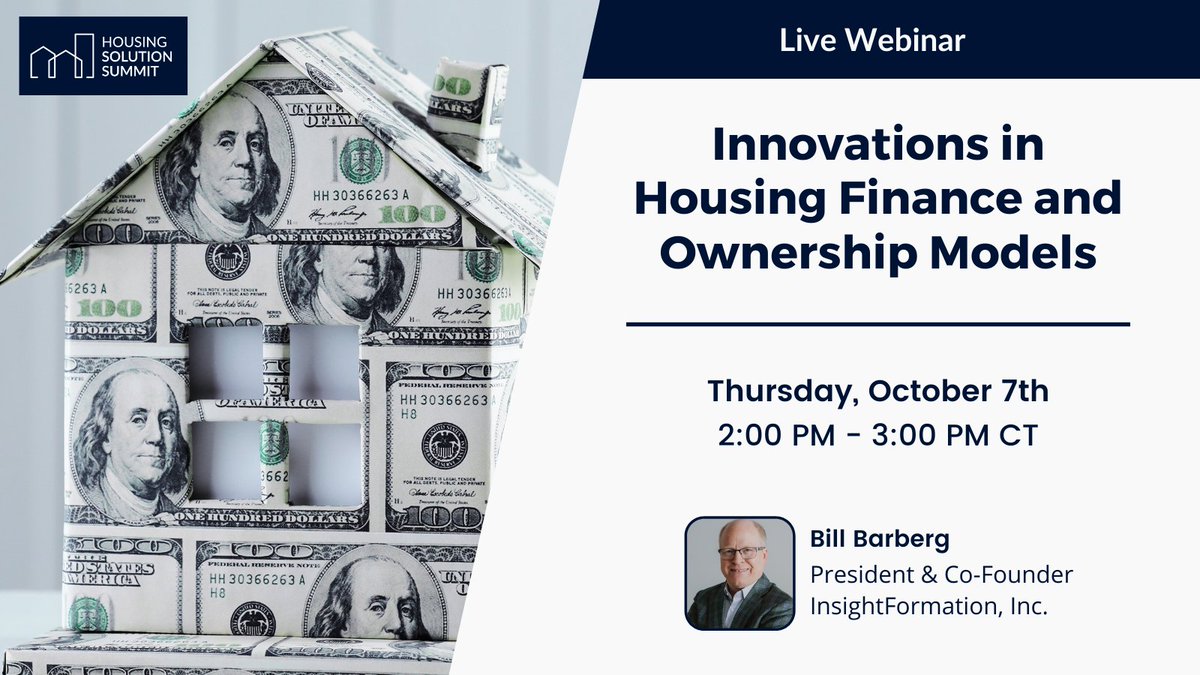 There are many innovations that communities can weave together to support an inclusive, equitable housing ecosystem. Join us on Oct. 7 to see how many proven strategies can be combined to create a bright future for #housing in your community. Register: bit.ly/3m9FtJk
